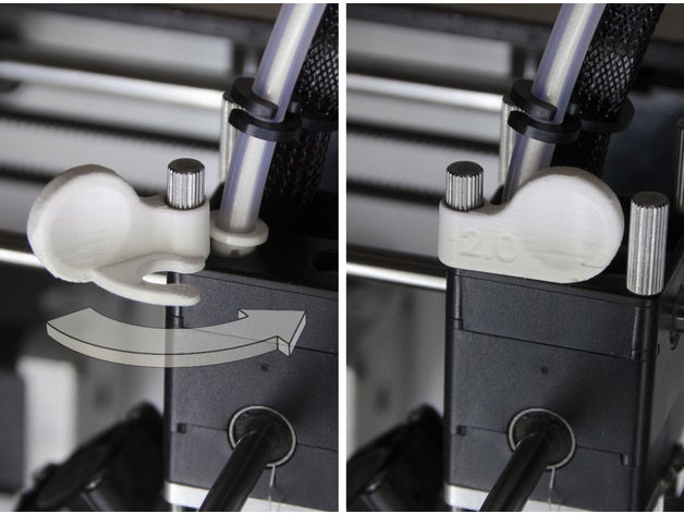 bowden tube-clip ultimake2 3d-Drucker Teile 3d-Drucker-Rohr Drucker filament tube ultimaker2 ultimaker2plus ultimaker 2 3D print model - Mito3D