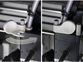 bowden tube clip ultimake2 L'imprimante 3d de pièces imprimante filament du ultimaker2 ultimaker2plus ultimaker 2 3d print model - Mito3D