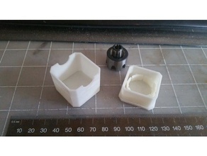 collet nut holder precise bits think & tinker tool holders boxes 3d print model - Mito3D