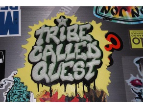 tribu llamada quest logotipo de arte signos y logotipos art banda el hip hop rap 3d print model - Mito3D