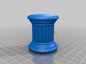 kısa sütun heykeller pillar 3d print model - Mito3D