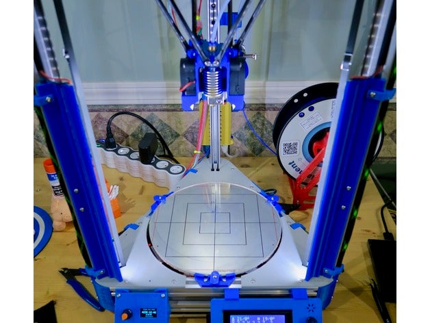 kossel delta 2020 lumières led Imprimante 3d accessoires D'ici à openbeam 3D print model - Mito3D