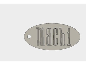 mach 1 mustang bedruckte Schlüsselanhänger 3d-drucken 3d print model - Mito3D