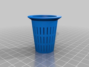 my customized parametric net pot cup hydroponics aeroponics fogponics outdoor & garden 3d print model - Mito3D