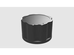 potentiometer knob moog style audio elegant 3d print model - Mito3D