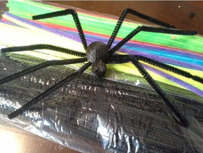 boru temizleyici örümcek oyuncaklar ve oyunlar hayvan zanaat Cadılar Bayramı dekorasyonu pipecleaners 3d print model - Mito3D