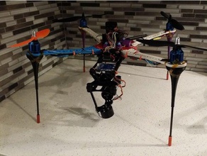 s500 under motor legs r c vehicles drone quadcopter skids 3d print model - Mito3D