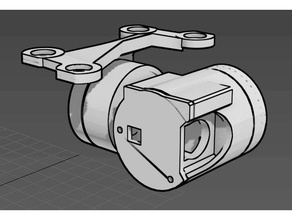runcam split gimbal arm r c vehicles brushless camera mount fpv mobius runcam2 hd 3d print model - Mito3D