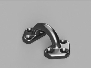 clip anchor - 30mm x 8mm handle tie 3d print model - Mito3D
