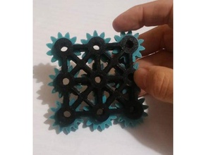 9 gears spinner fidget gadgets toy 3d print model - Mito3D
