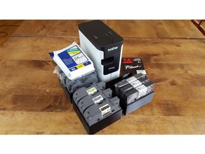 cajas de almacenamiento tze-casetes la oficina hermano cassette cinta impresora etiquetas p-touch caja casete tze tze-cinta 3d print model - Mito3D