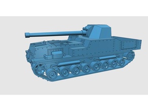type 5 ka-to vehicles japan military tank weapon ww2 wwii 3d print model - Mito3D