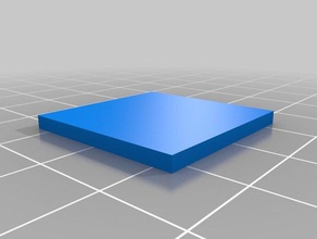 test cube 25x25x2 3d printing tests lin advance marlin 3d print model - Mito3D