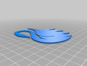 cisne de madera aglomeradala chatarrade scrapbooking La impresión en 3d 3d print model - Mito3D