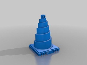 spiral-Minarett 3d-drucken Irak Moschee Spirale 3d print model - Mito3D