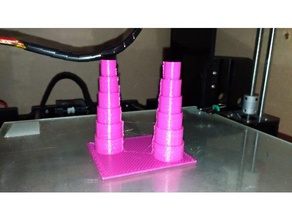 stringing test 240 - 190 c 3d printing net a8 tower 3d print model - Mito3D