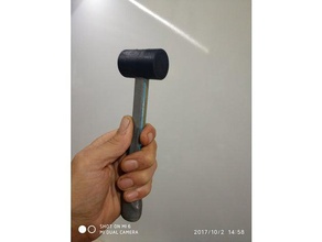 plastic hammer remix hand tools 3d print model - Mito3D
