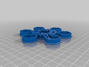 snowflake cookie cutters kitchen & dining 3d print model - Mito3D