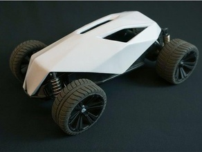 Spielzeug rc-car-redesign - Schädel-Körper r c Fahrzeuge Auto aus vectary rc-car Schädel Spielzeug-Auto 3d print model - Mito3D