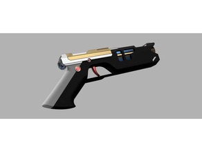 oblivion hand gun scans & replicas bcn3d cosplay crafting fiction film fusion handgun model movie prop replica science tom cruise weapon 3d print model - Mito3D