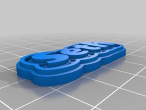 seth shaw customizable nametag keychains customized 3d print model - Mito3D