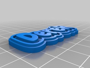 derek Schlüsselbund Schlüsselanhänger kundengebundene 3d print model - Mito3D