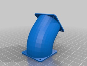 40mm fan duct extension 45 degree 3d printer accessories 3d print model - Mito3D