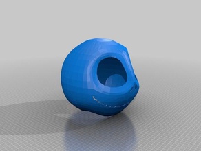 jack skelington vollen Kopf geglättet scans & Replikate 3d print model - Mito3D