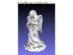 thriftstore angel remix fpertl praying hands scans & replicas angels christmas decoration decorations gift ornament ornaments xmas tree 3d print model - Mito3D