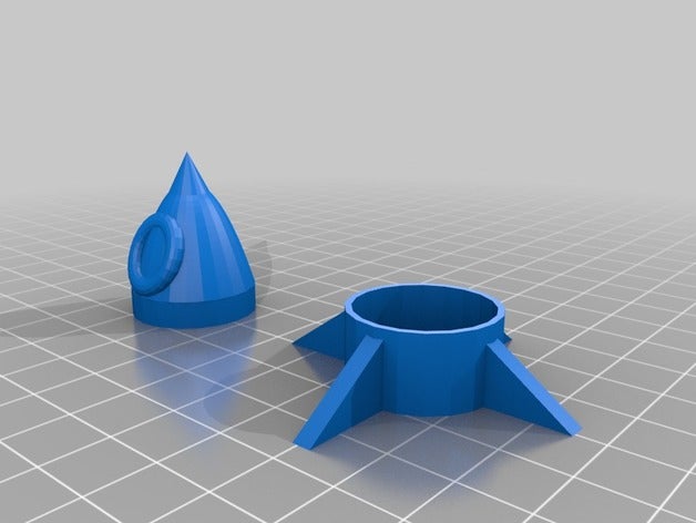 cortiça lança - foguete rolha A impressão 3d amigos 3D print model - Mito3D