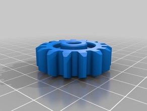 m2 15teeth 6mm bore spur gears engineering customized 3d print model - Mito3D