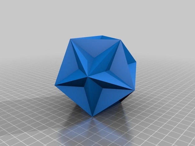 große Dodekaeder Mathe-Kunst geometrie Polyeder solide 3D print model - Mito3D