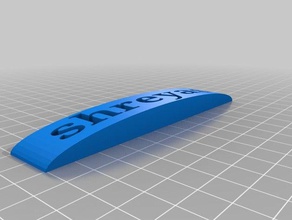 shreyas keychain 3d printing 3d print model - Mito3D