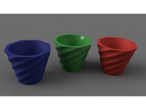 sweep vase Pflanzer outdoor & Garten Blumentopf Blumen-vase pot 3d print model - Mito3D