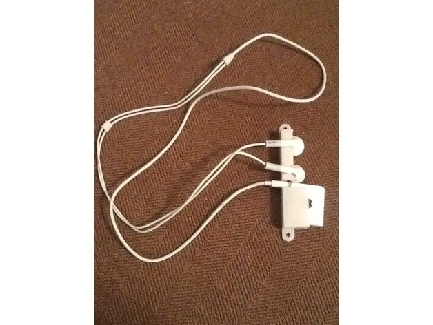 ipod shuffle wall mount hanger hooks music apple 3D print model - Mito3D