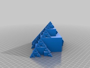 tweet pyramid mod t ifs math art 3d print model - Mito3D