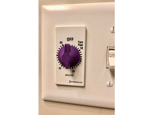 timer replacement knob - intermatic wall bathroom 3D print model - Mito3D