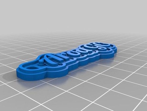 aroa gc Anahtarlık özelleştirilmiş 3d print model - Mito3D