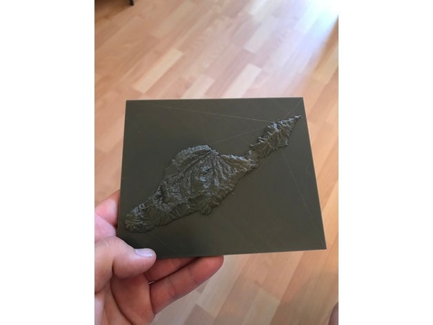 santa catalina island topografia mappa modelli 3D print model - Mito3D