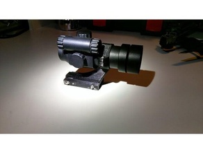 kırmızı nokta görüş monte edin 3d baskı airsoft aksesuarları silah kapsam 3d print model - Mito3D