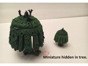 miniature weeping tree toys & games dnd dungeons dragons fantasy gaming miniatures 28mm pathfinder tabletop 3d print model - Mito3D