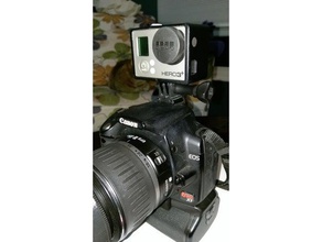 gopro hotfoot mount-dslr Kamera dslr-Kamera mount 3d print model - Mito3D