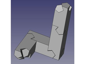 de madera conjunta método-3 la ingeniería el bloque articulación kawai tsugite juguete 3d print model - Mito3D