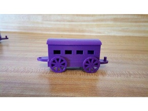 passenger coach toy train 3d printing