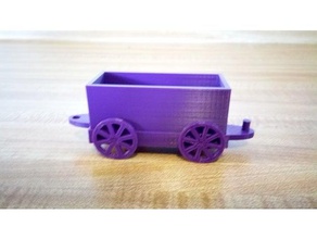 open boxcar w optional roof toys & games 3d print model - Mito3D
