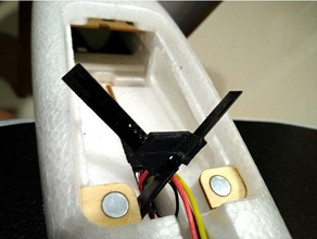 frsky récepteur x8r pcb support d'antenne r c véhicules drone mini talon nano-talon le de l'antenne 3d print model - Mito3D