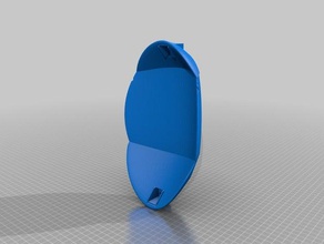 rounded motorcycle throttle shield automotive motorbike fairing mounts 3d print model - Mito3D