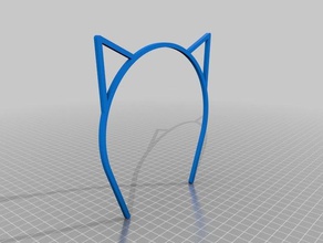 gato orelha faixa de cabeça os acessórios banda cat traje a swift taylor 3d print model - Mito3D