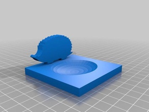 kirpi yiyecek tepsisi 3d baskı hedghog 3d print model - Mito3D