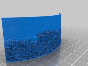 la acrópolis de atenas art lithophane 3d print model - Mito3D